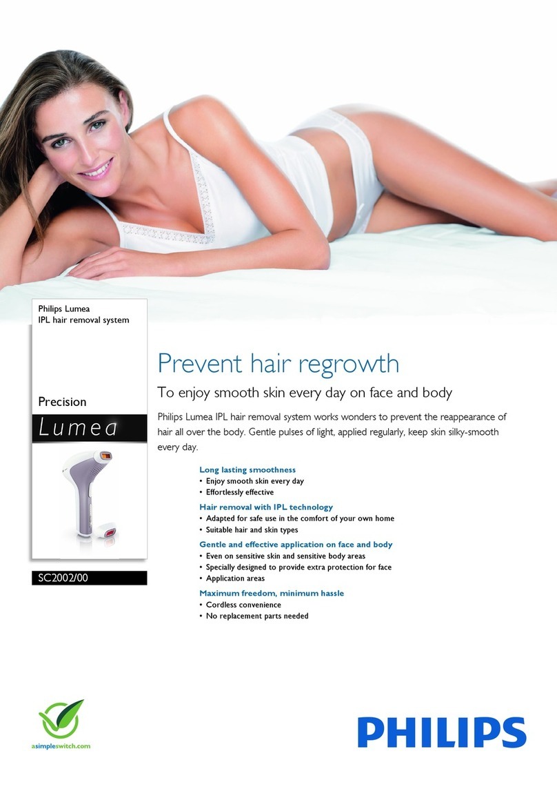 Philips Precision Lumea SC2002/00 User manual