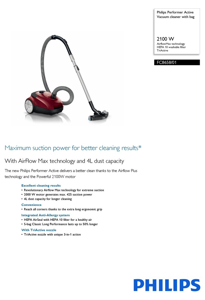 Philips Perfomer active FC8658/01 User manual Philips Perfomer active FC8658/01 User manual