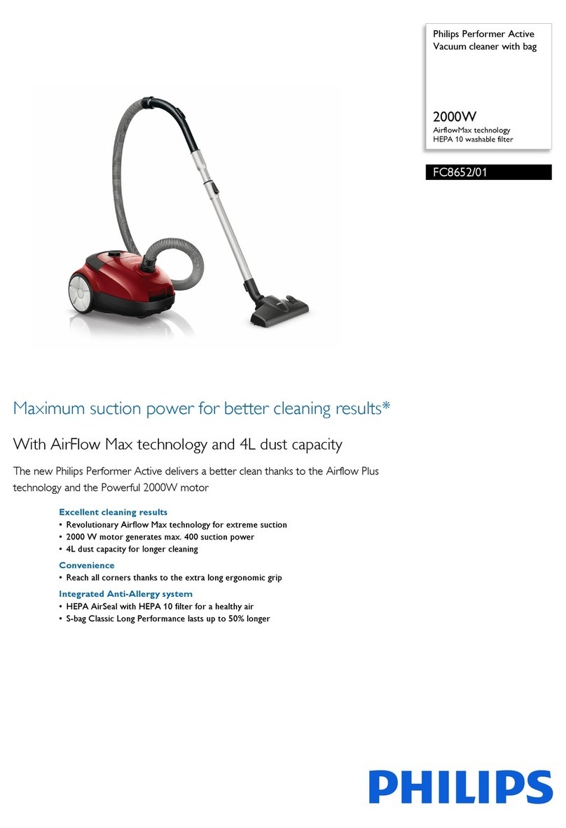 Philips Performer Active FC8652/01 quick guide