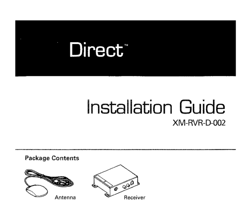 Direct XM-RVR-D-002 installation guide