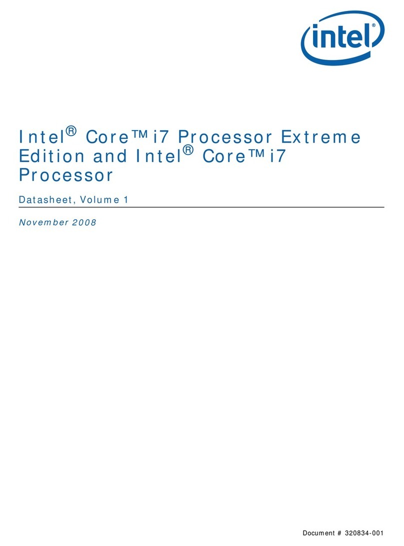 Intel Core i7 Extreme Edition User manual
