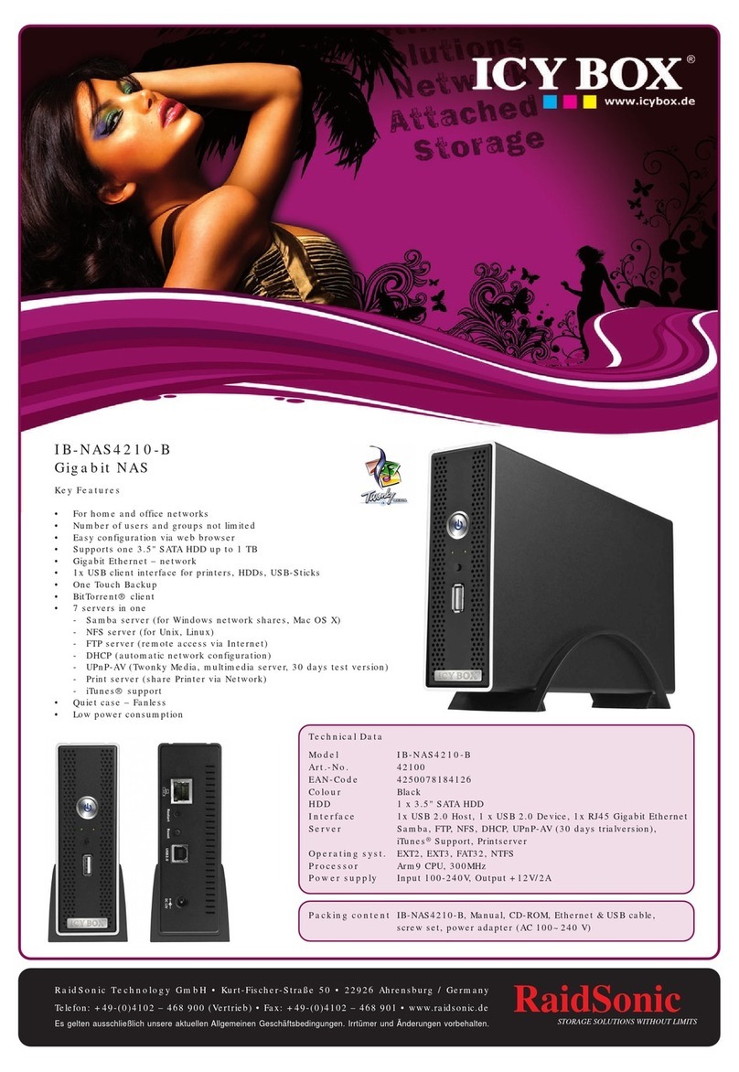 RaidSonic IB-NAS4210-B Brochure & specs