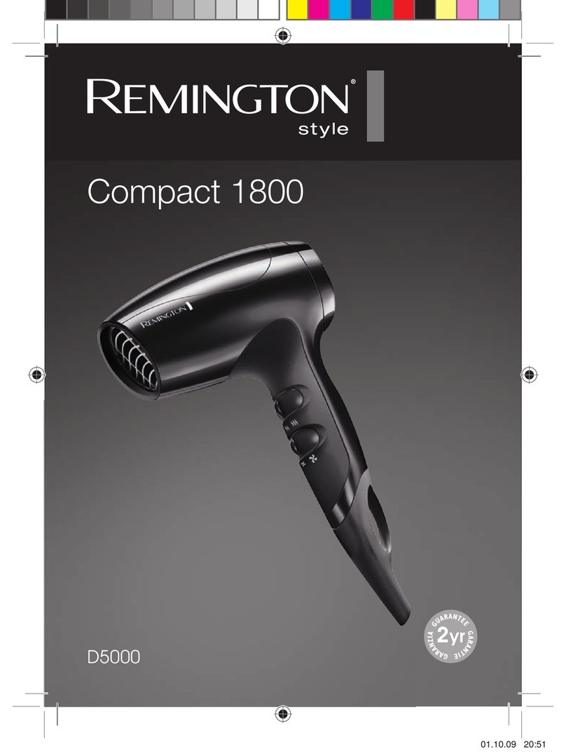 Remington Compact 1800 user guide