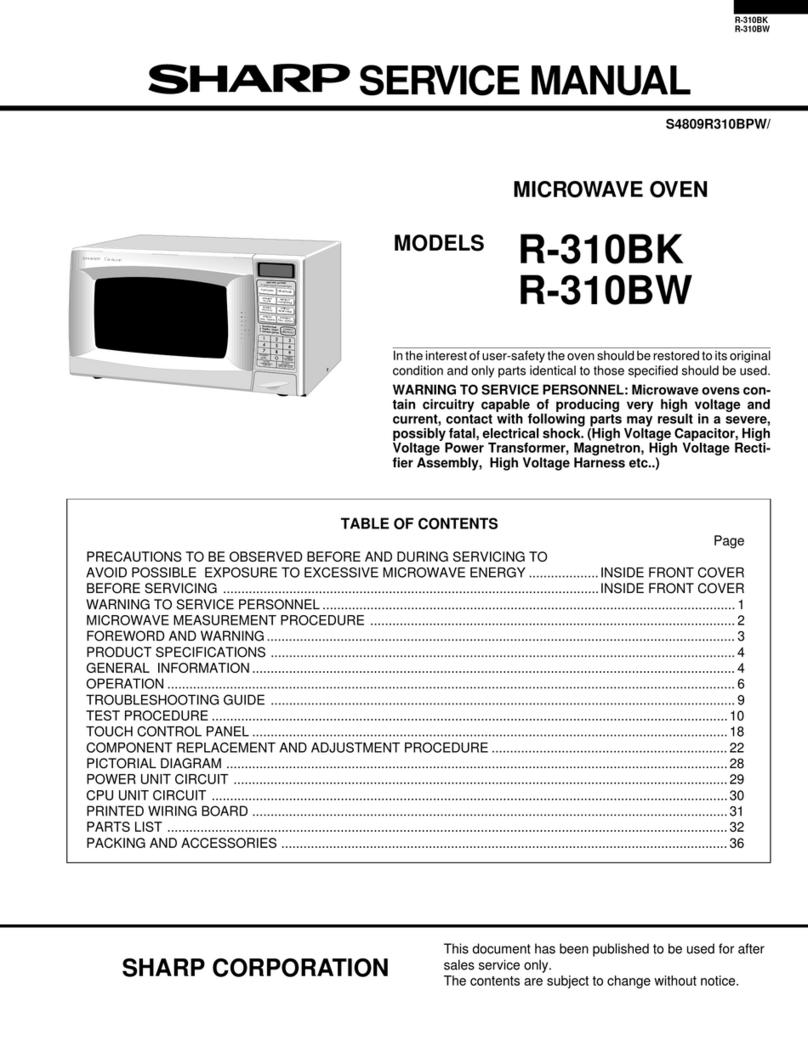 Sharp R-310BK User manual Sharp R-310BK User manual