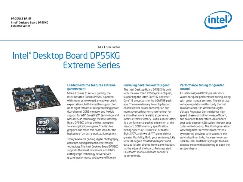 Intel DP55KG - Desktop Board Extreme Series... Reference guide