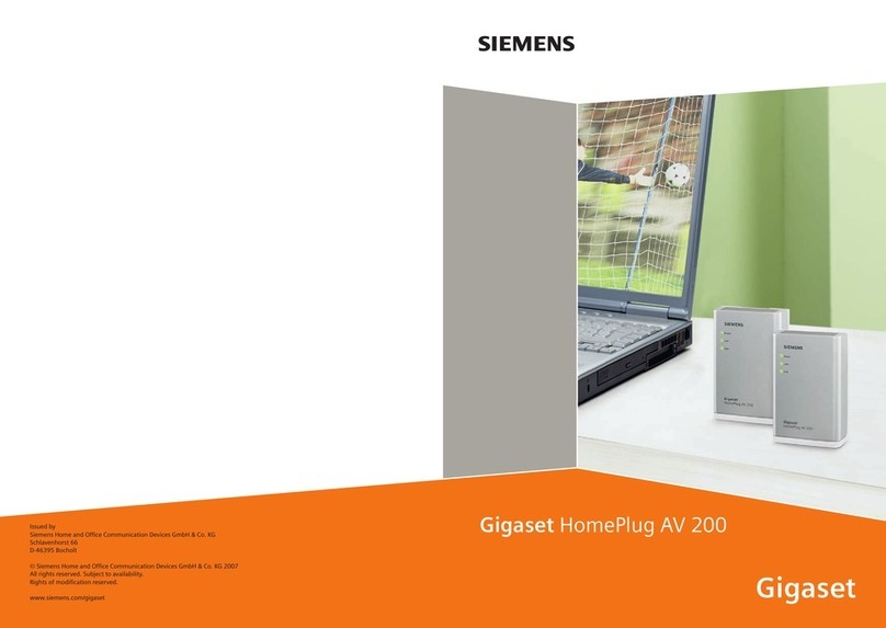 Gigaset HomePlug AV 200 User manual