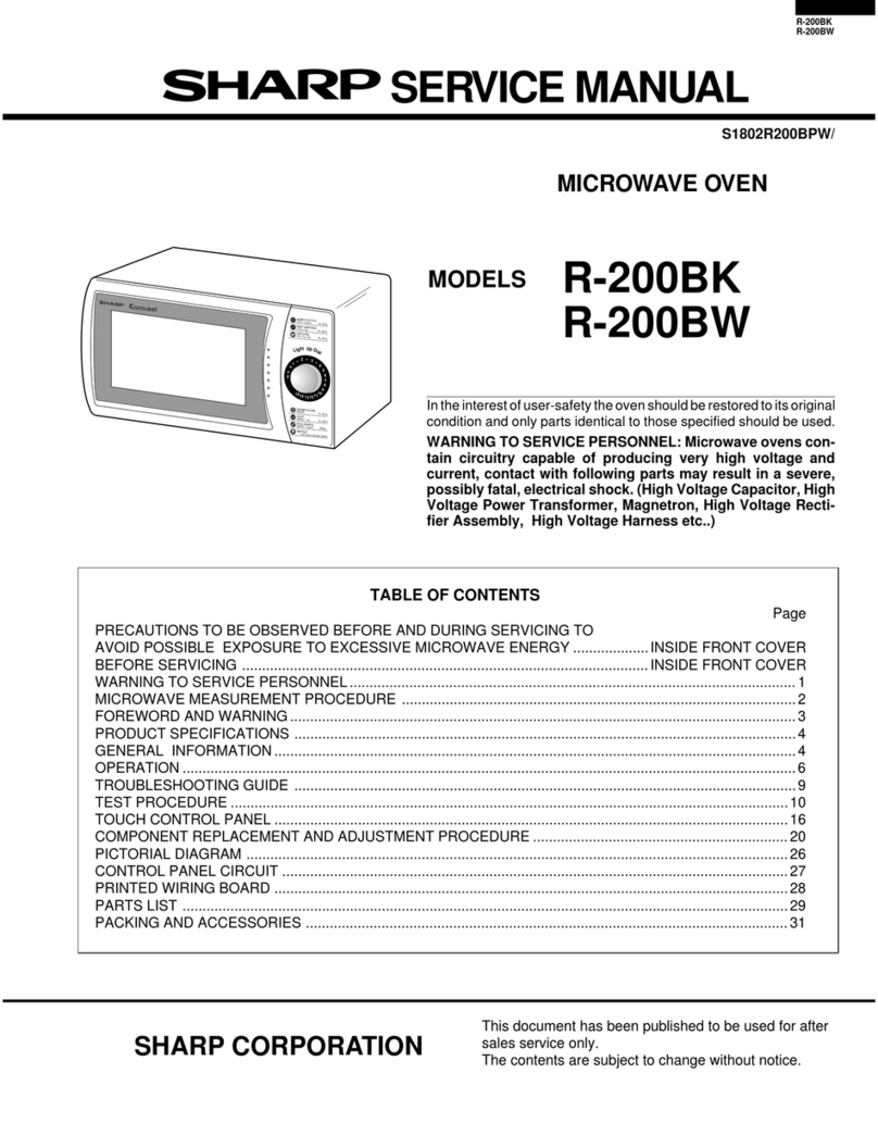 Sharp R-200BK User manual Sharp R-200BK User manual