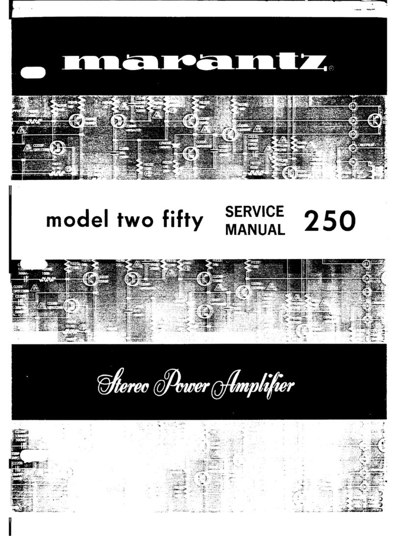 Marantz 250 Service manual