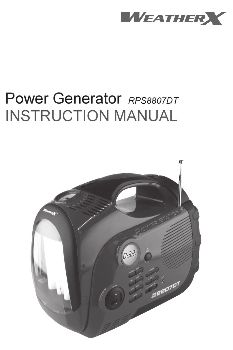 Weather X RPS8807DT instruction manual Weather X RPS8807DT instruction manual