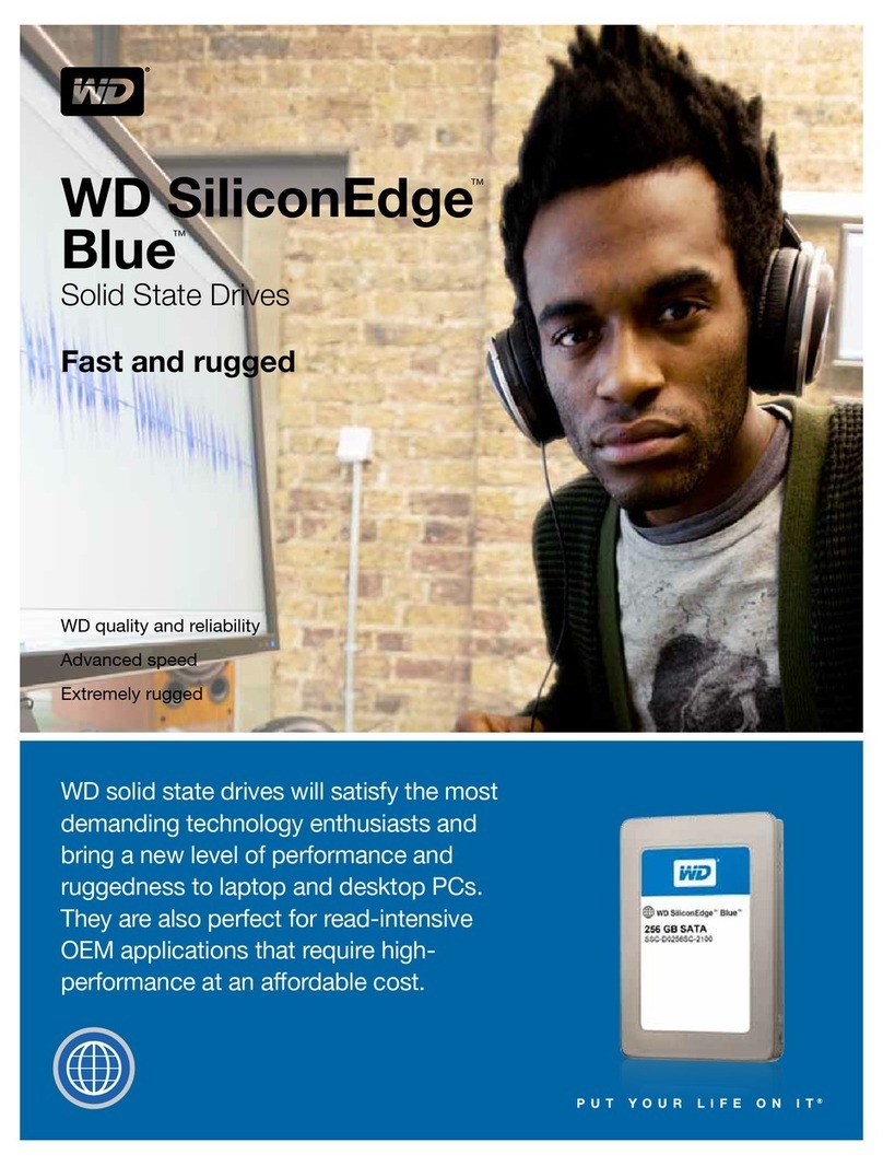 Western Digital SiliconEdge Blue Series User manual