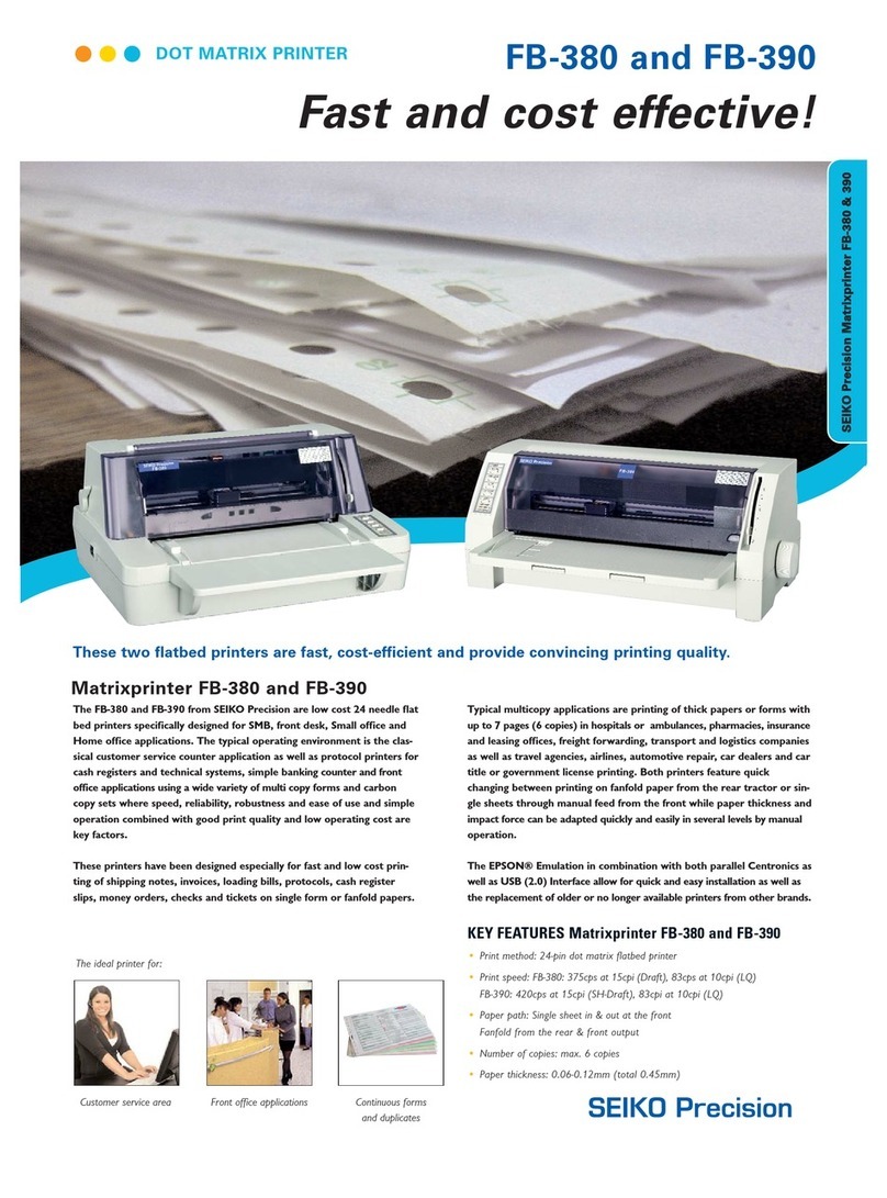 Seiko PRECISION FB  380 User manual