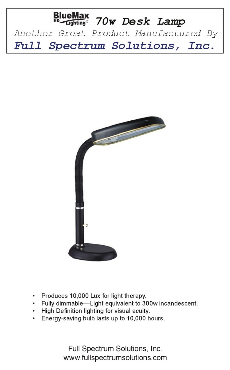 Full Spectrum Solutions Desk Lamp quick guide
