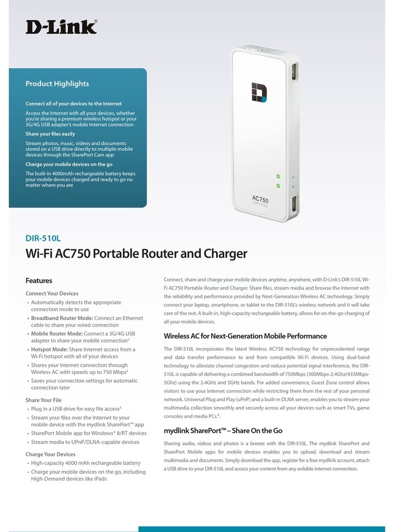 D-Link DIR-510L User manual D-Link DIR-510L User manual