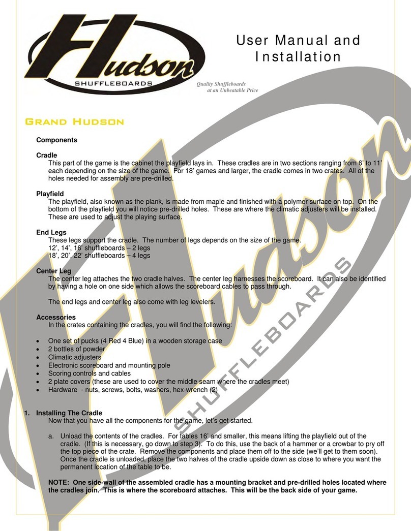 Hudson Grand Hudson User manual and installation guide