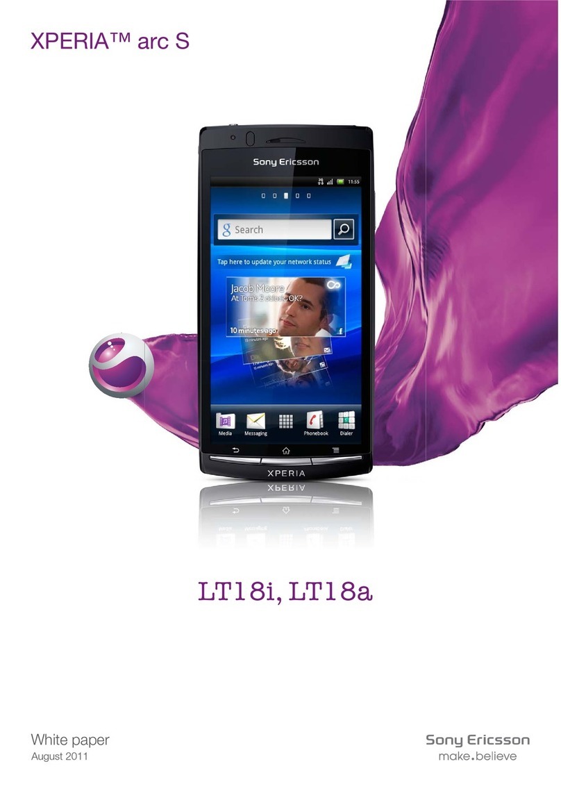 Sony Ericsson Xperia Arc S Quick reference guide Sony Ericsson Xperia Arc S Quick reference guide