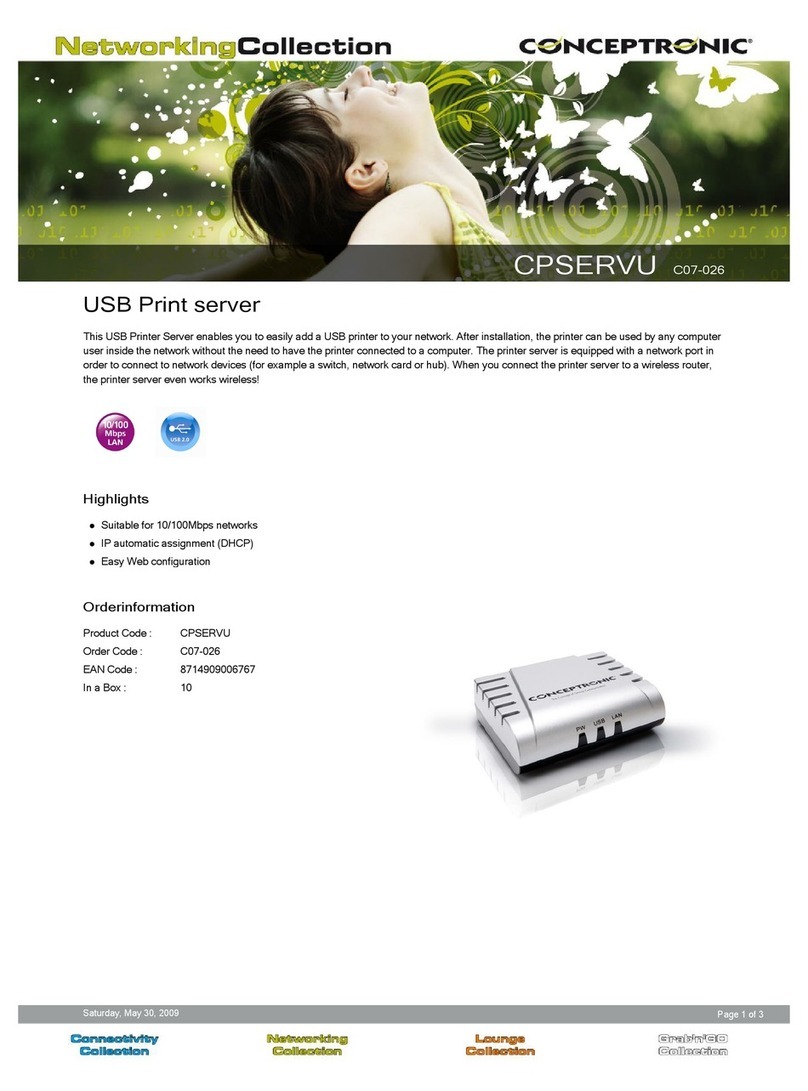 Conceptronic CPSERVU C07-026 Brochure & specs