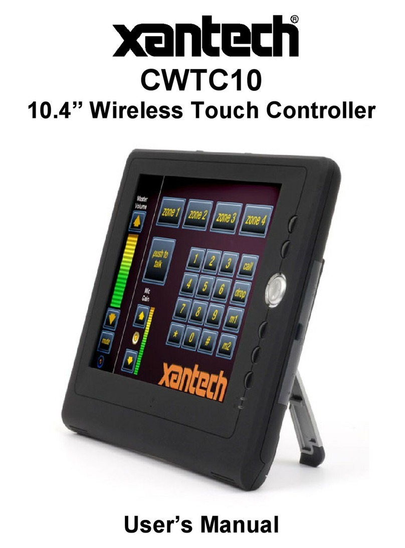 Xantech CWTC10 User manual Xantech CWTC10 User manual