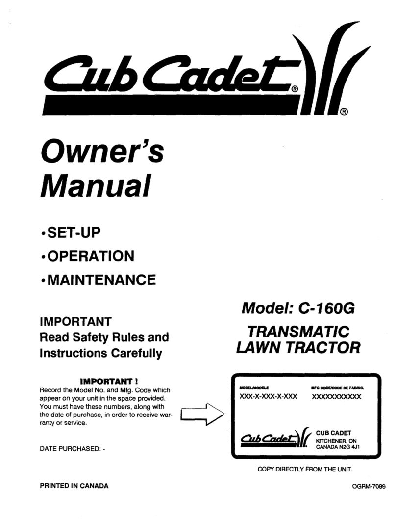 Cub Cadet C-160G User manual