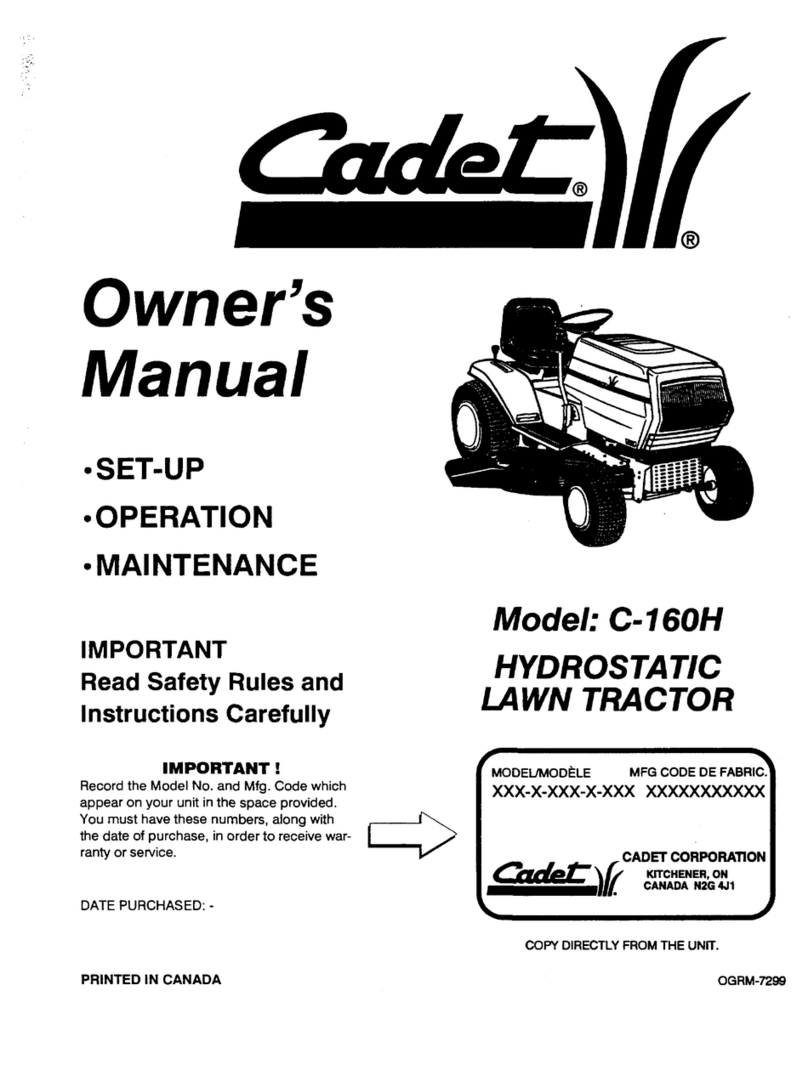 Cub Cadet C-160H User manual