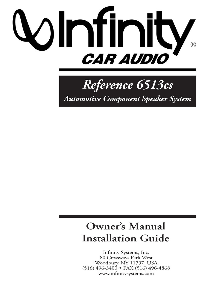 Infinity Reference 6513cs Owner's manual & installation guide