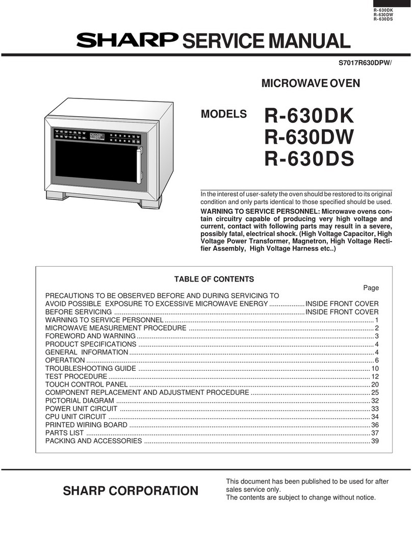 Sharp R-630DK User manual Sharp R-630DK User manual