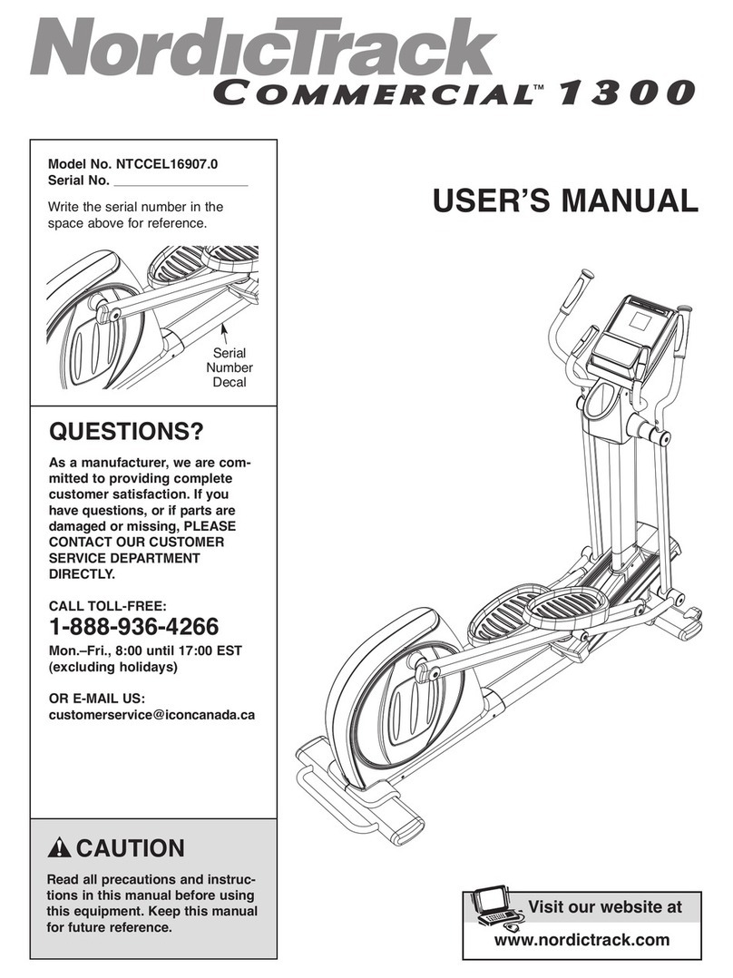 NordicTrack NTCCEL16907.0 user manual