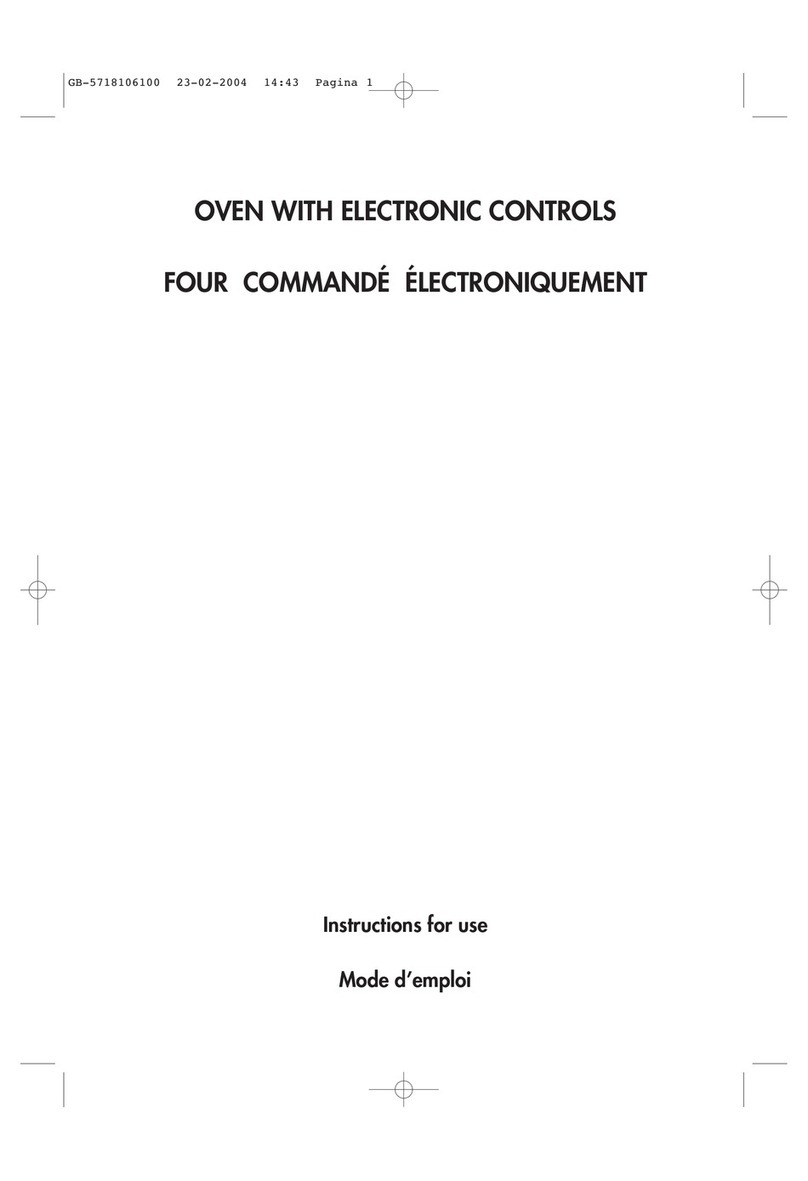 DeLonghi OVEN WITH ELECTRONIC CONTROLS User manual