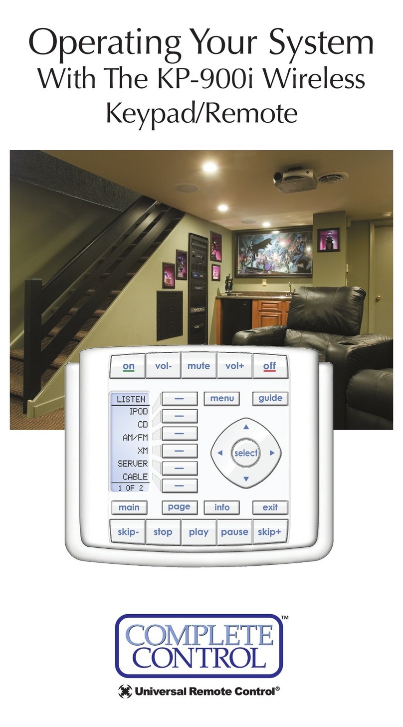 Universal Remote Control KP-900i manual&nbsp;