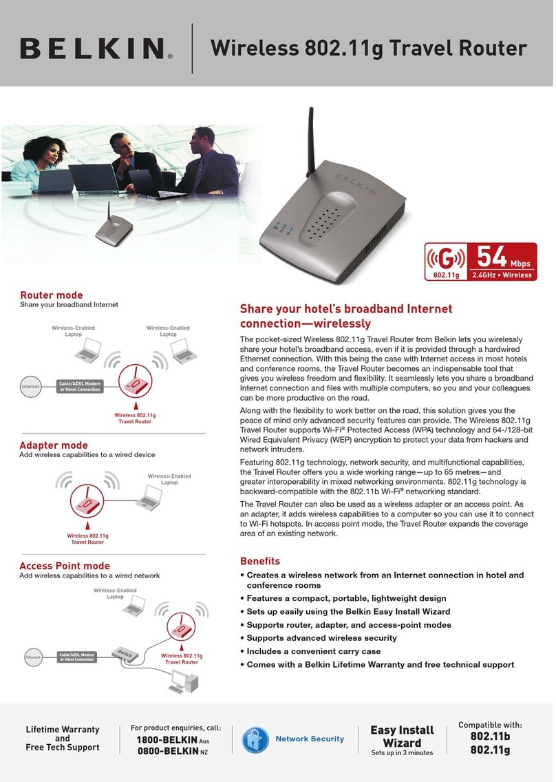 Belkin F5D7233au User manual