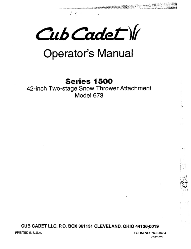 Cub Cadet 673 User manual