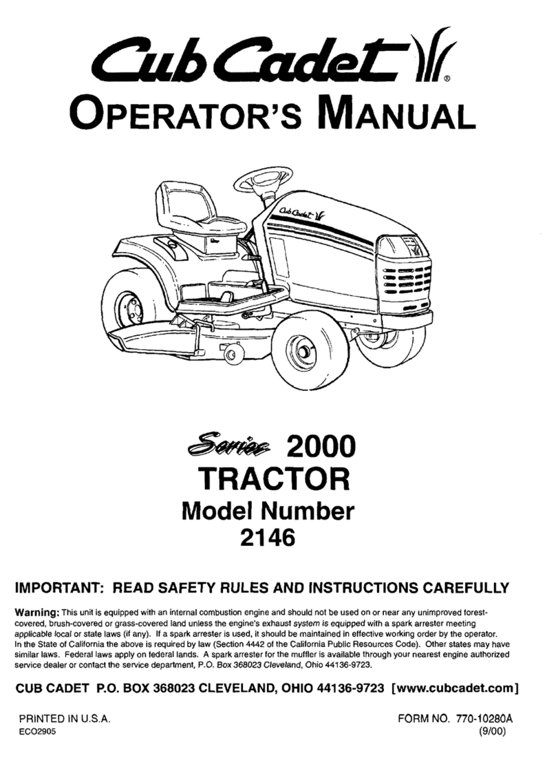 Cub Cadet 2146 User manual