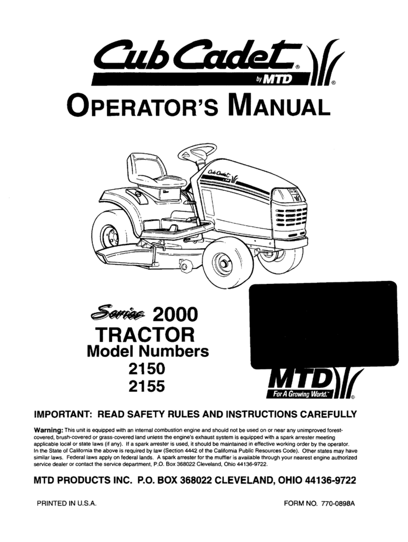 Cub Cadet 2150 User manual