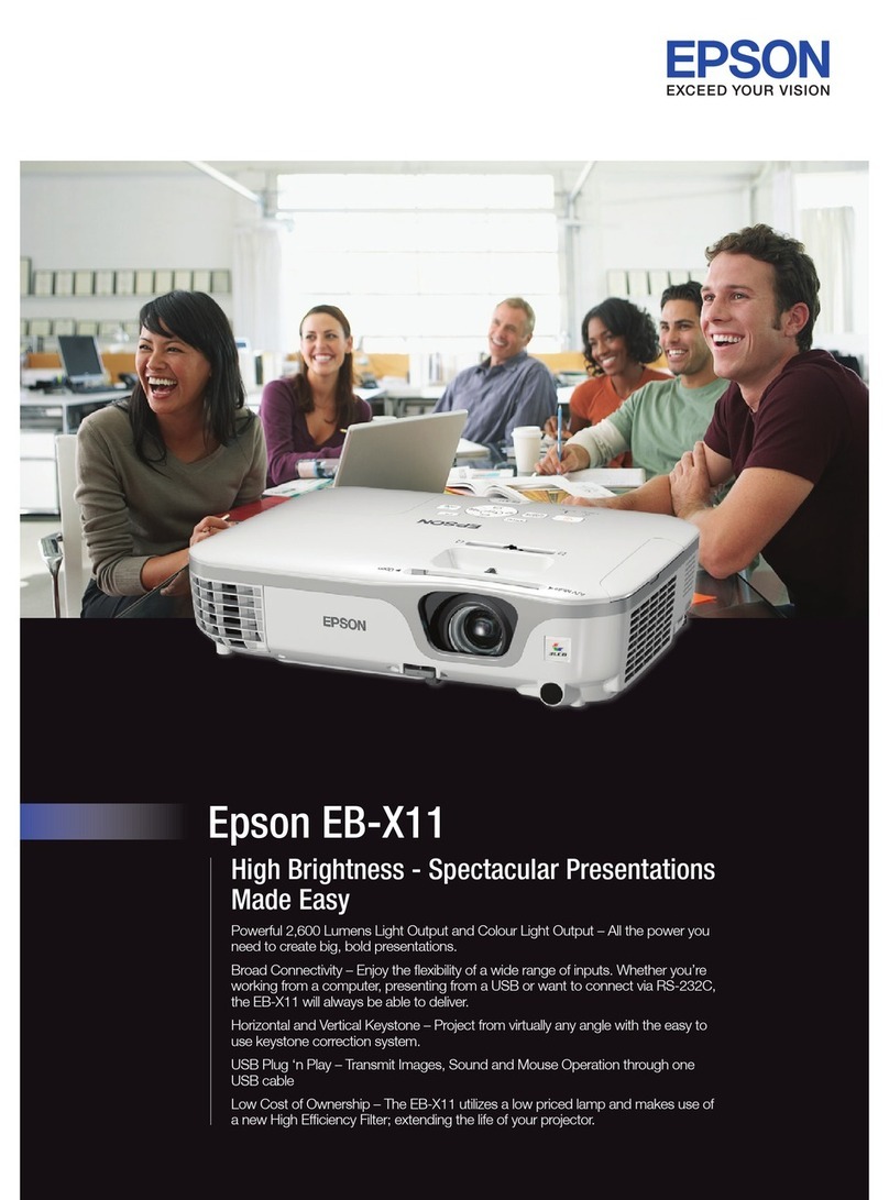 Epson EB-X11 User manual