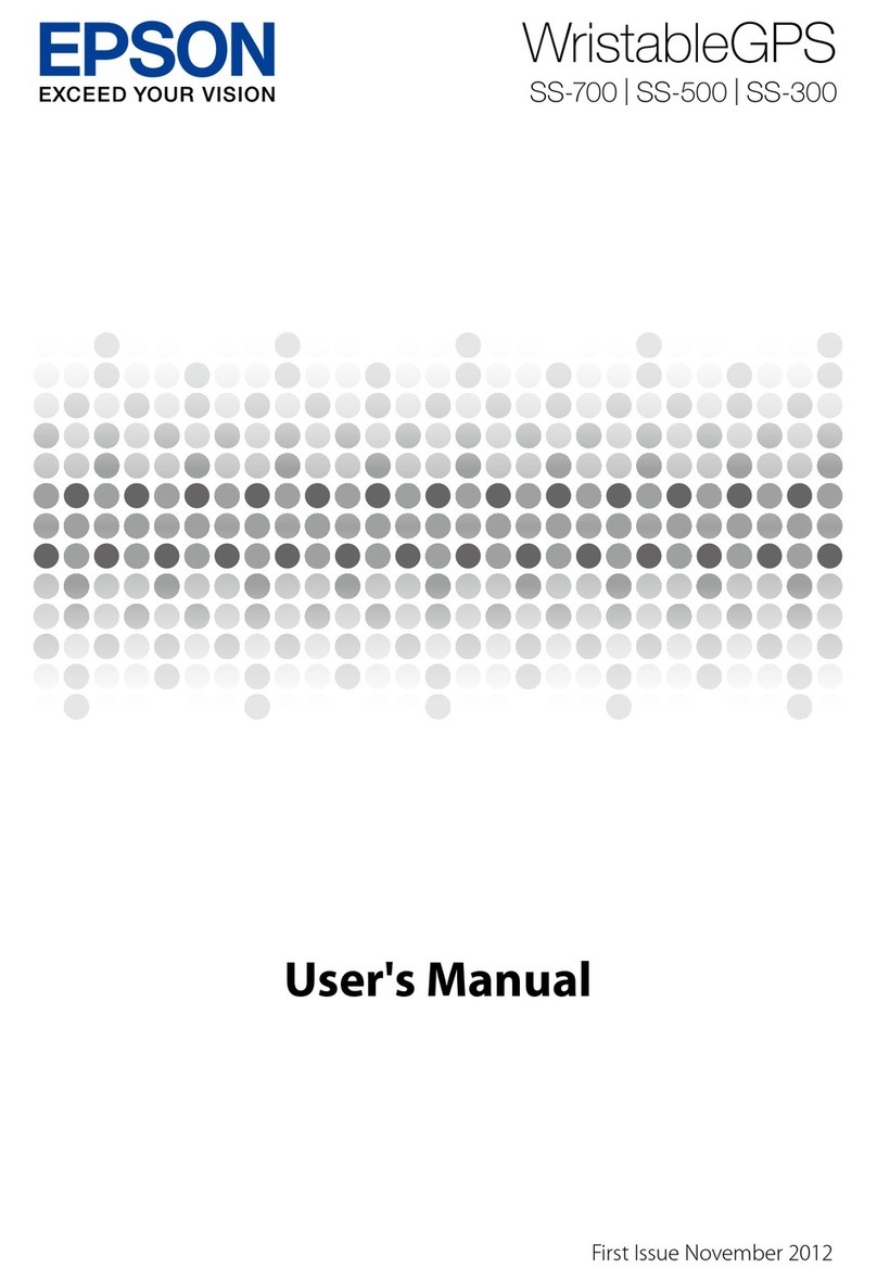 Epson WristableGPS SS-700 User manual