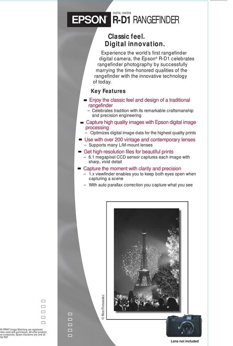 Epson r-d1 - Rangefinder Digital Camera User manual