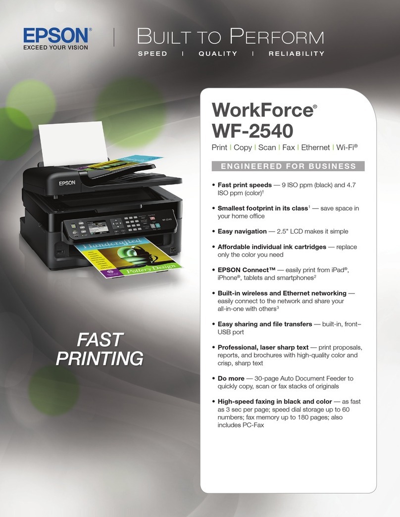 Epson WorkForce WF-2540 User manual