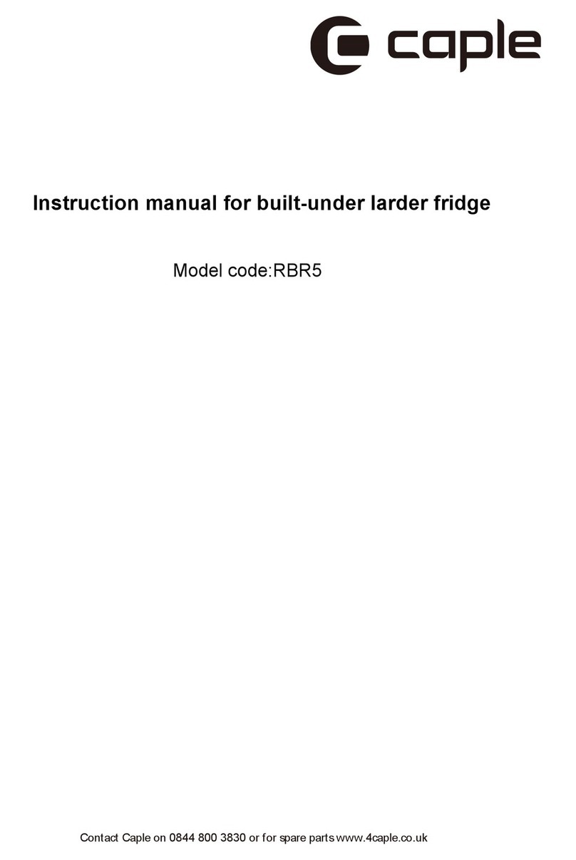 Caple RBR5 User manual