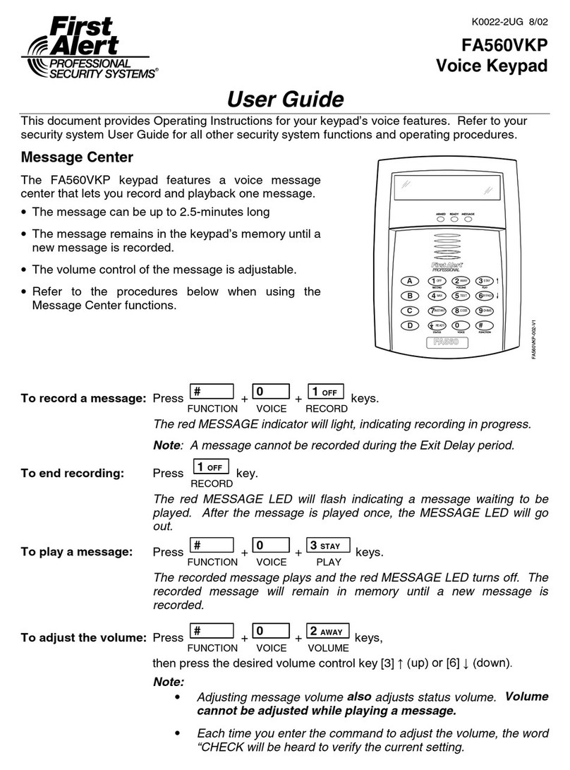 First Alert FA560VKP User manual