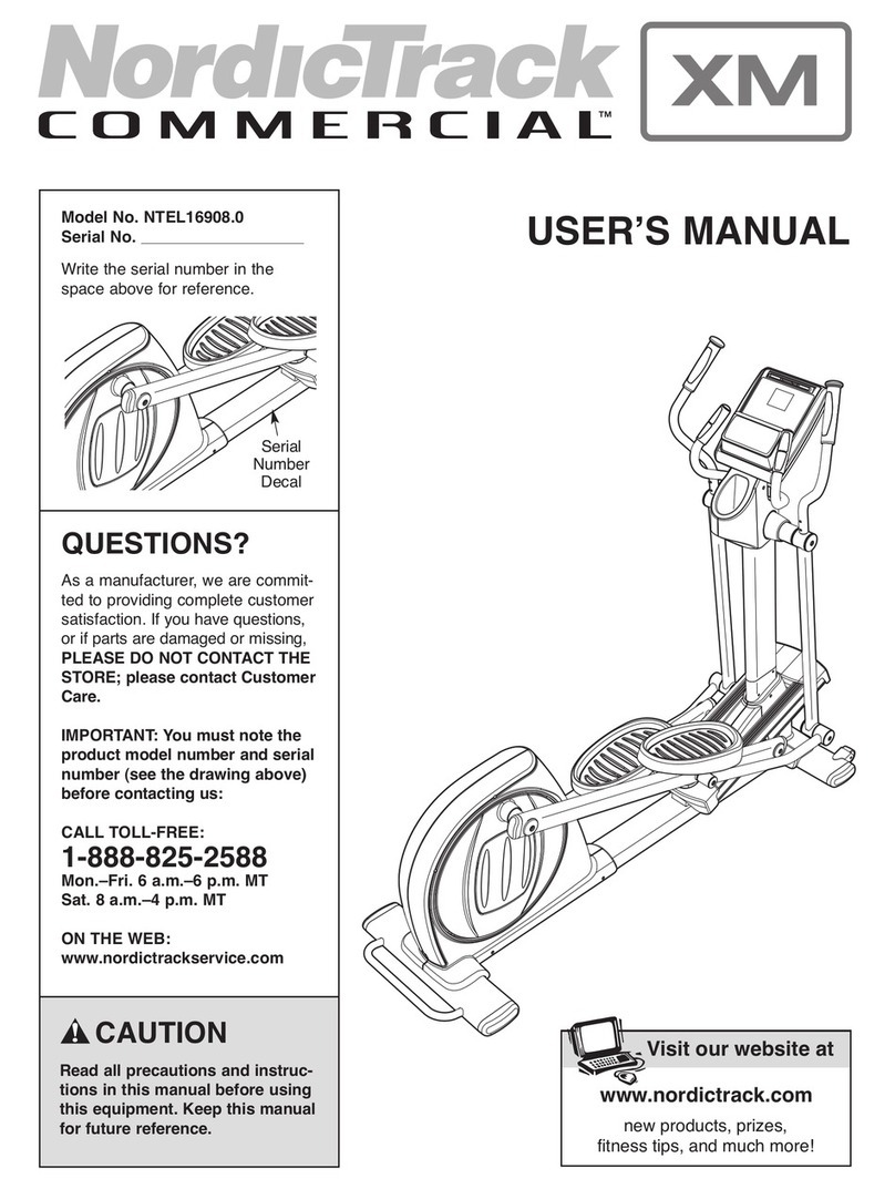 NordicTrack NTEL16908.0 User manual