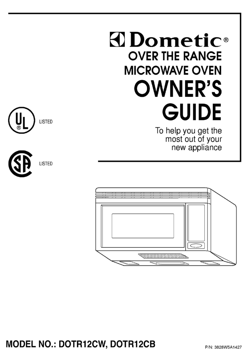 Dometic DOTR12CWl owner's guide