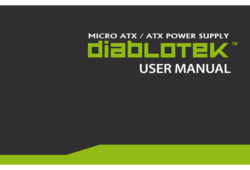 Diablotek MICRO ATX/ATX POWER SUPPLY user manual