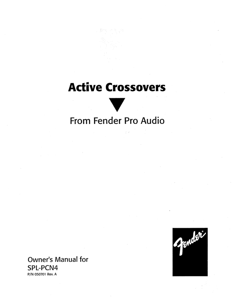 Fender SPL-PCN4 owner's manual