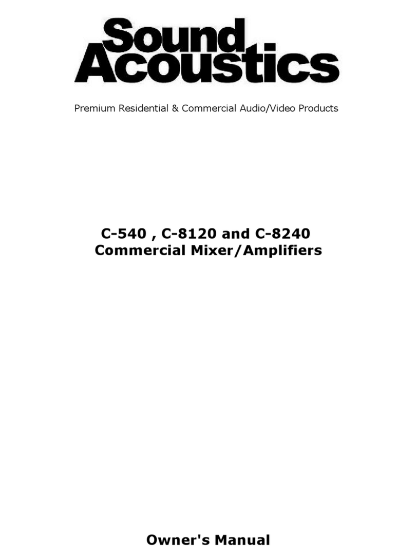 Sound Acoustics C-540 owner's manual