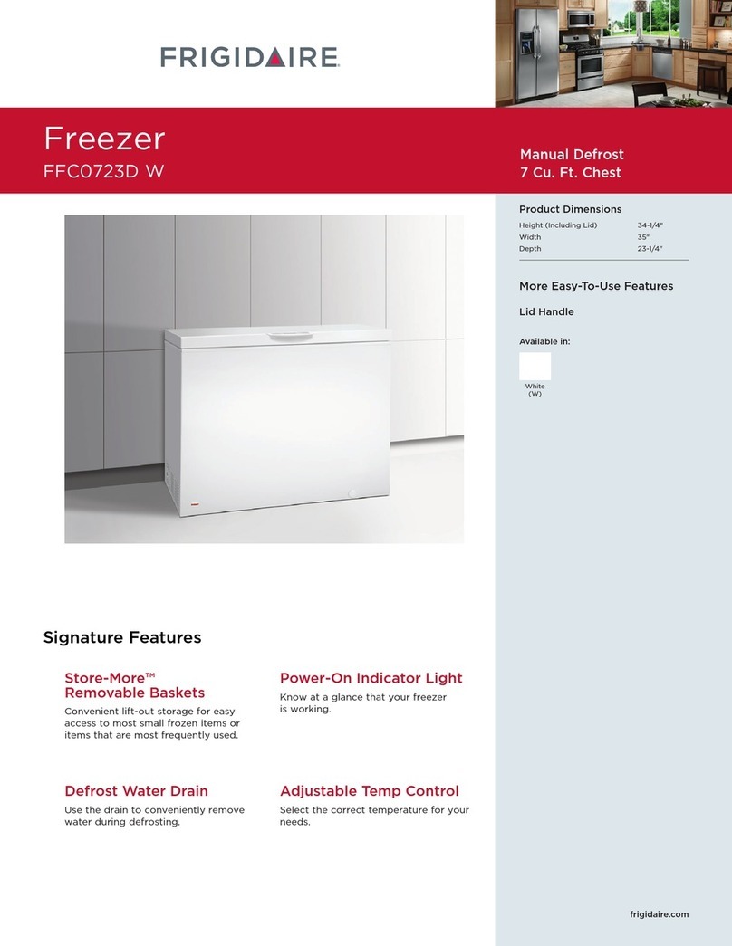 Frigidaire FFC0723D W Specifications