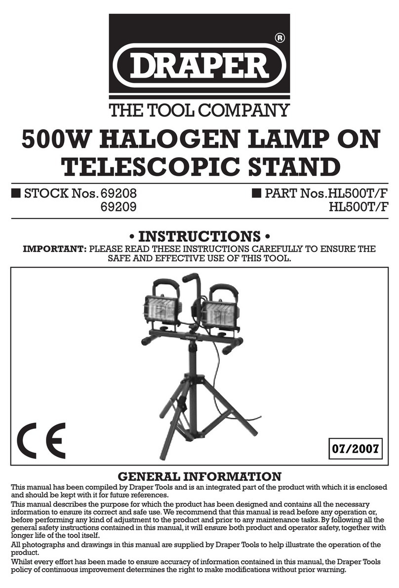 Draper HL500T instructions