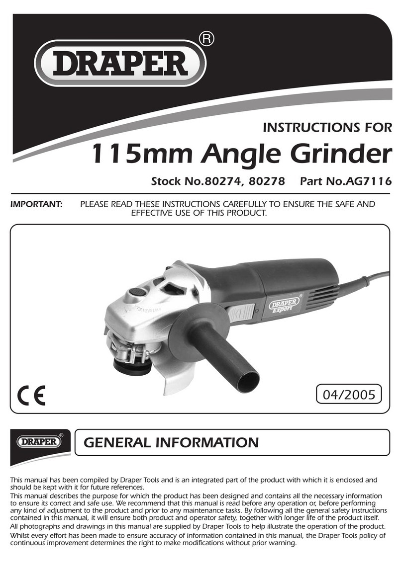 Draper AG7116 instructions