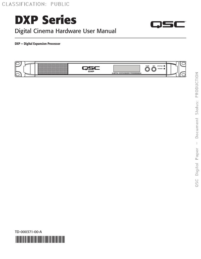 QSC DXP Series user manual