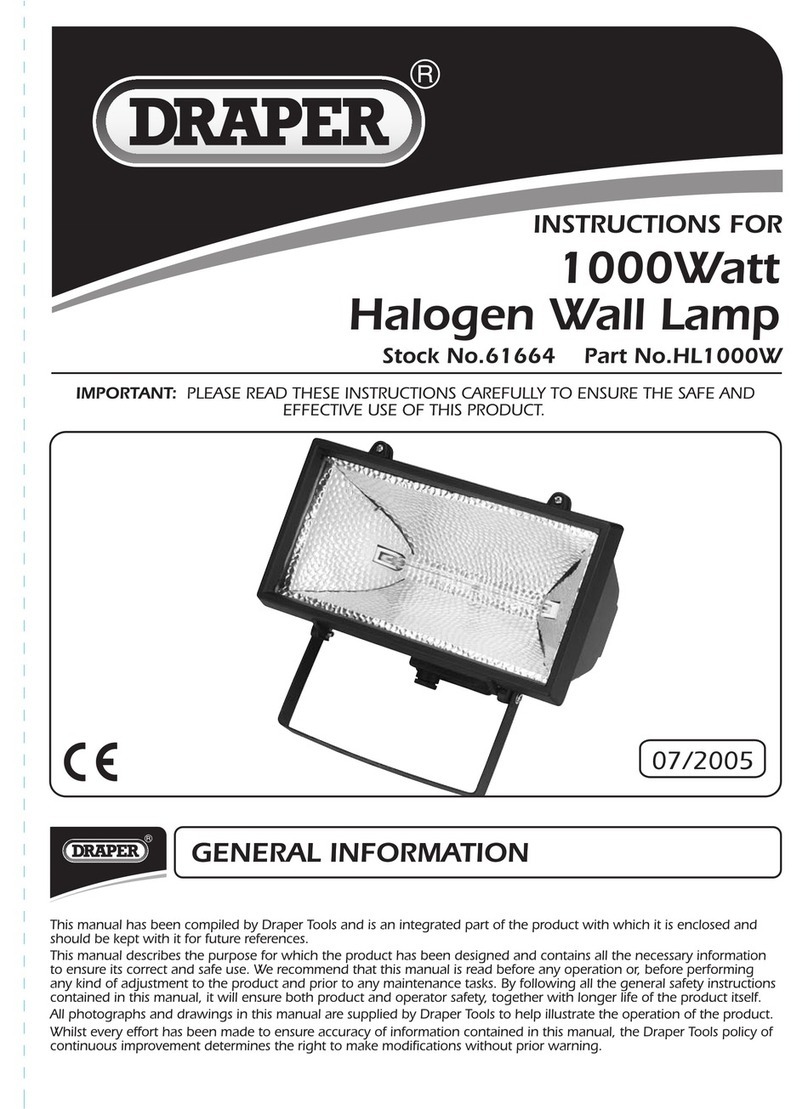 Draper HL1000W instructions