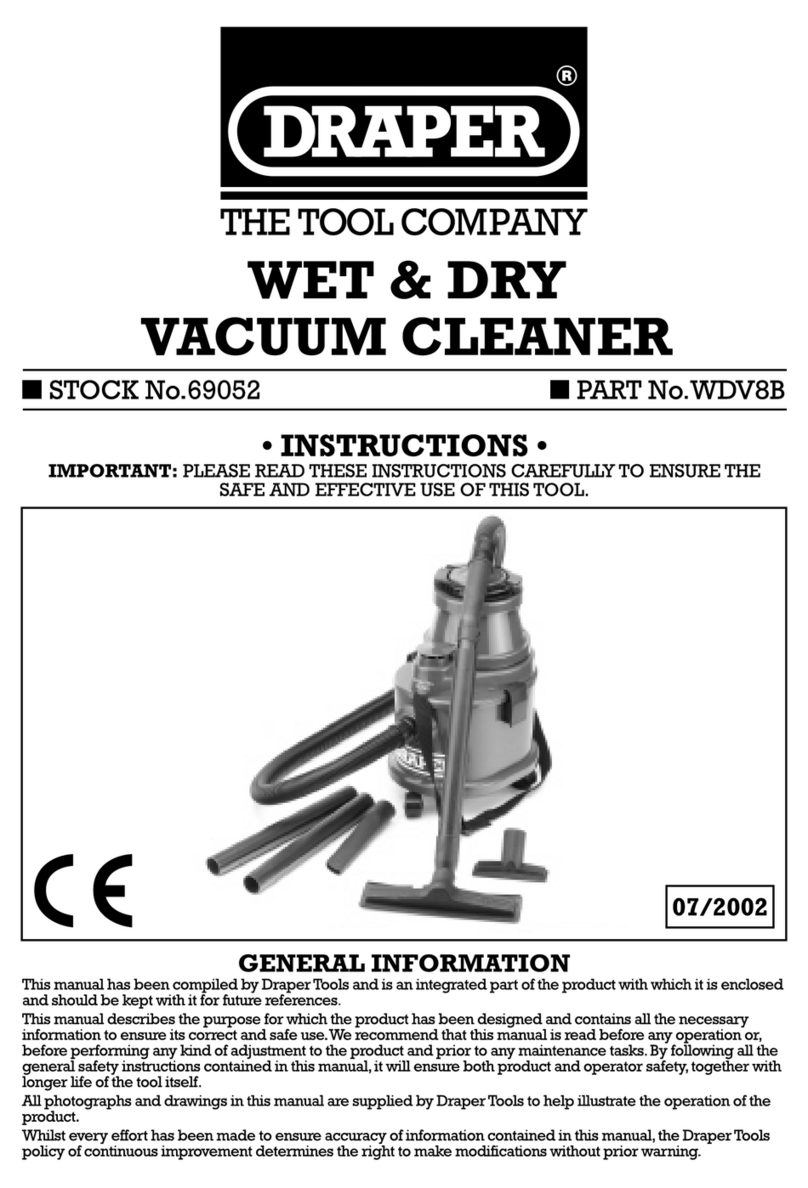 Draper WDV8B instructions