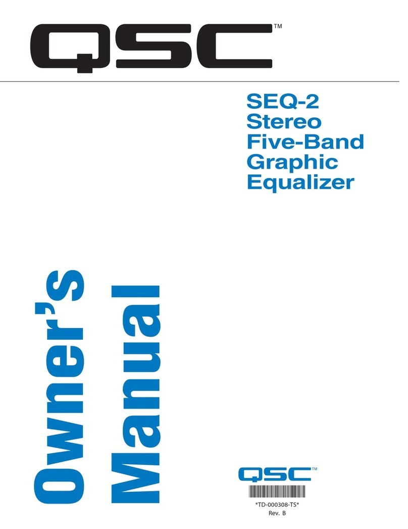 QSC SEQ-2 owner's manual